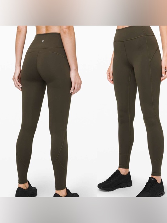 lululemon athletica Pants - Lululemon In Movement 7/8 Tight Dark Olive Green